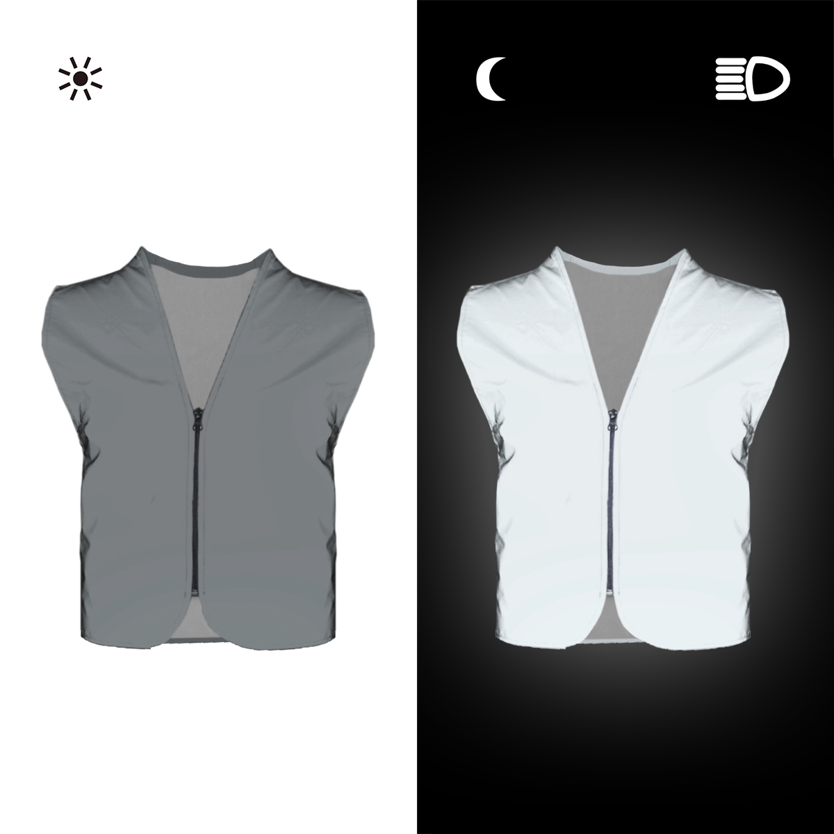 Cycling Hi Vis Gear - Salzmann Gilet réfléchissant Gilet de sécurité