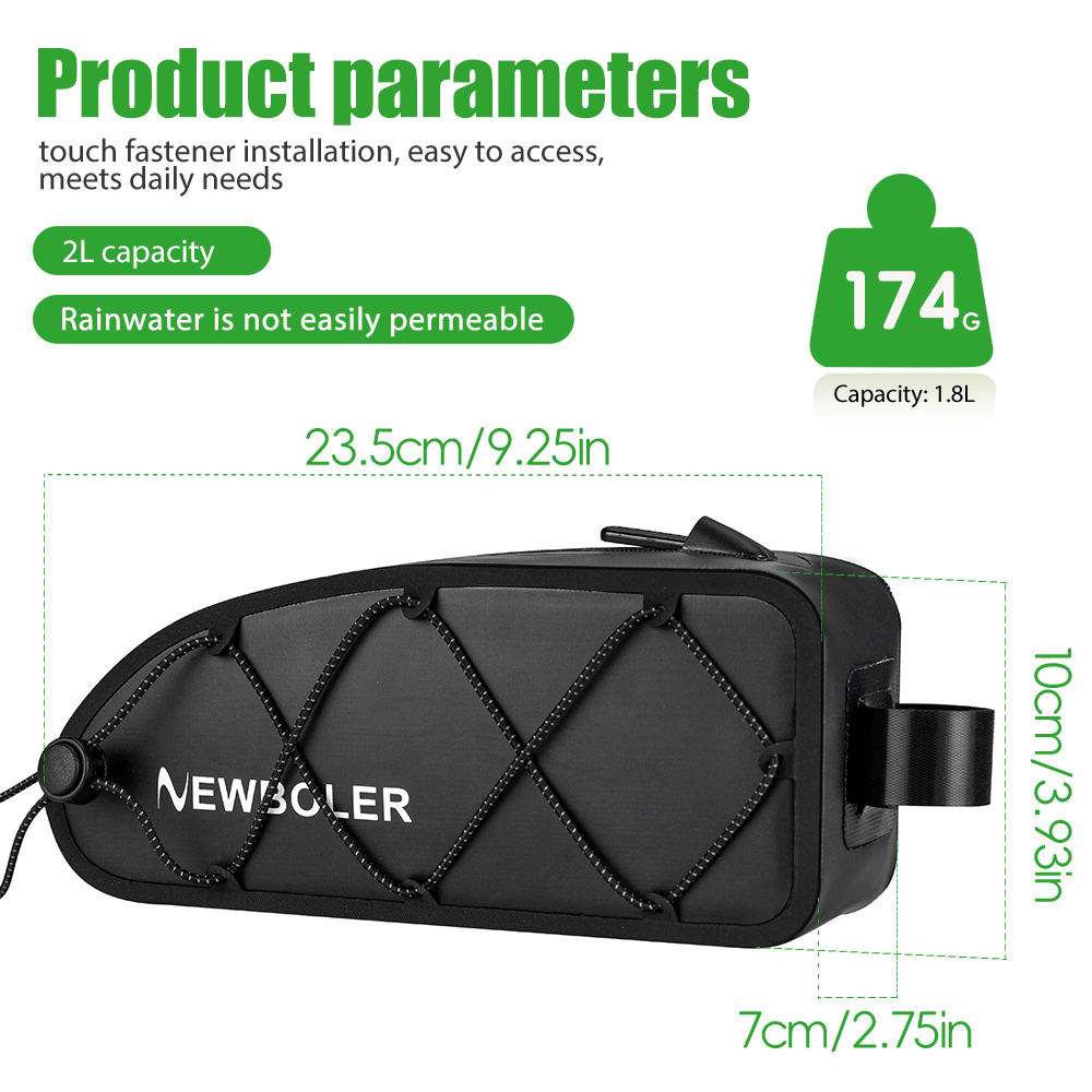 NEWBOLER Sac de vélo 1,8 L, im - Cycling Gear Duffle avis et prix